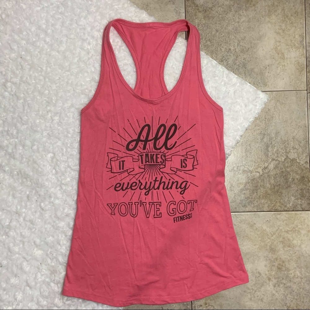 Fitness Tee Co “Everything you’ve got” Workout Racerback tank